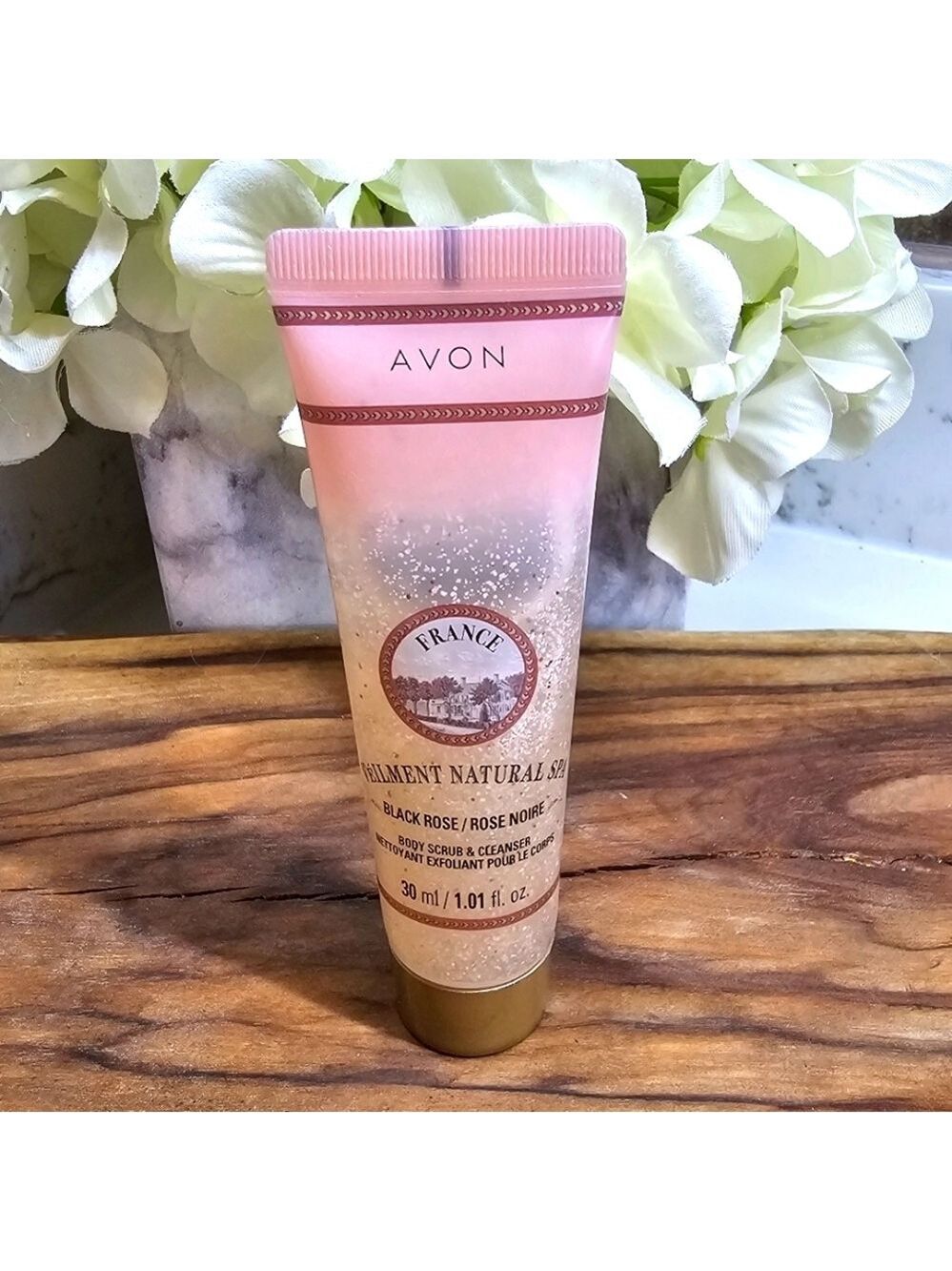 *4 for $25* Véilment Natural Spa Black Rose Body Scrub & Cleanser By Avon